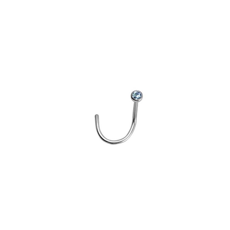 PIERCING ACIER 316L DE NEZ BOULE PIERRE