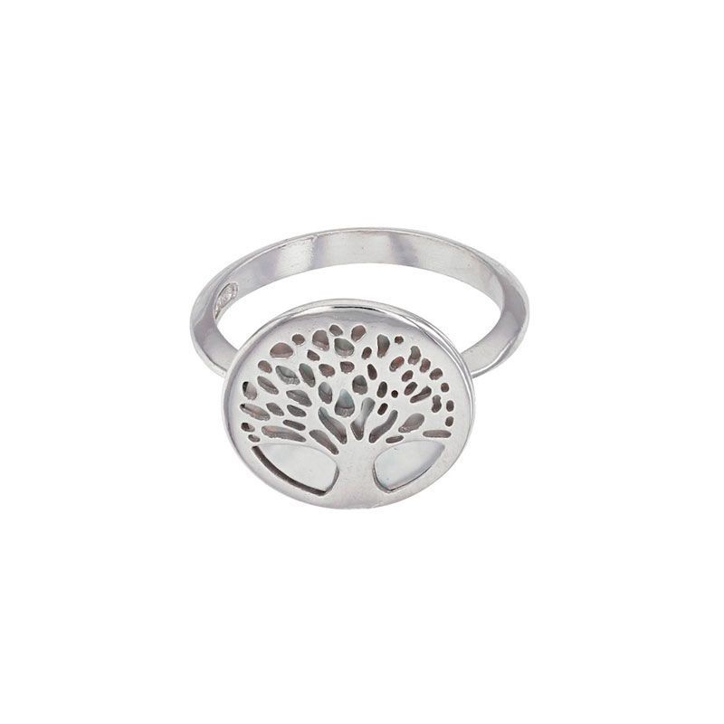 Bague argent rhodié 925/000 + nacre_58