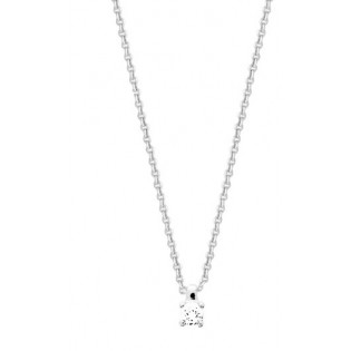 Collier argent rhodié + OZ