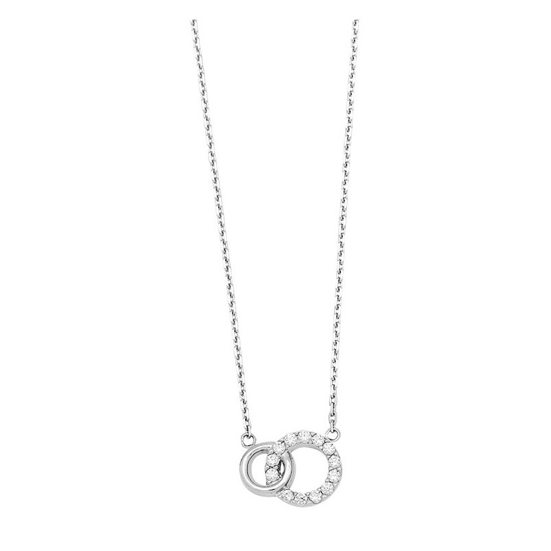 Collier argent rhodié OZ