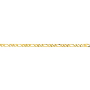 Bracelet plaqué or alternée 1+3