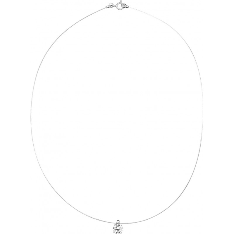 Collier motif argent + OZ / fil