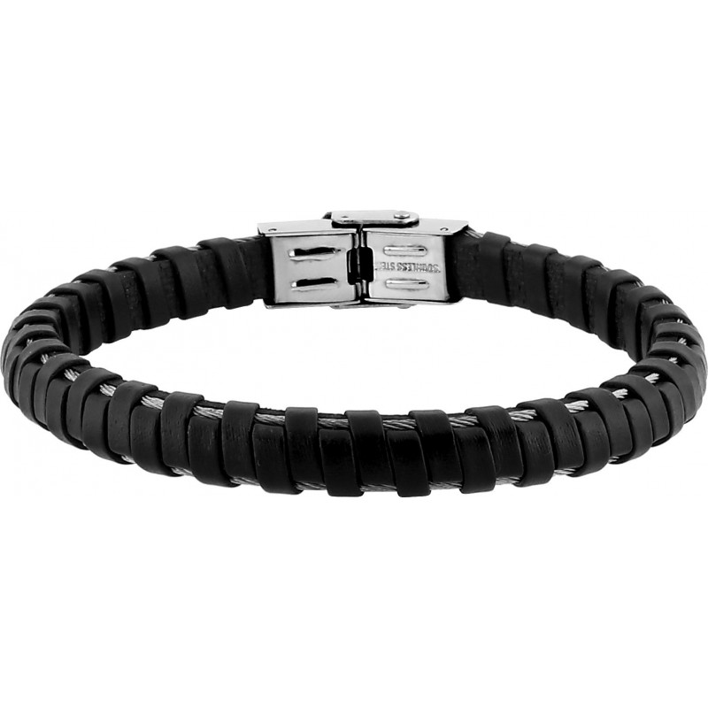 Bracelet matière synthètique acier