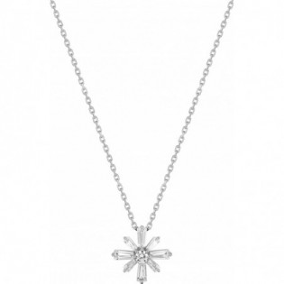 Collier argent rhodié oz