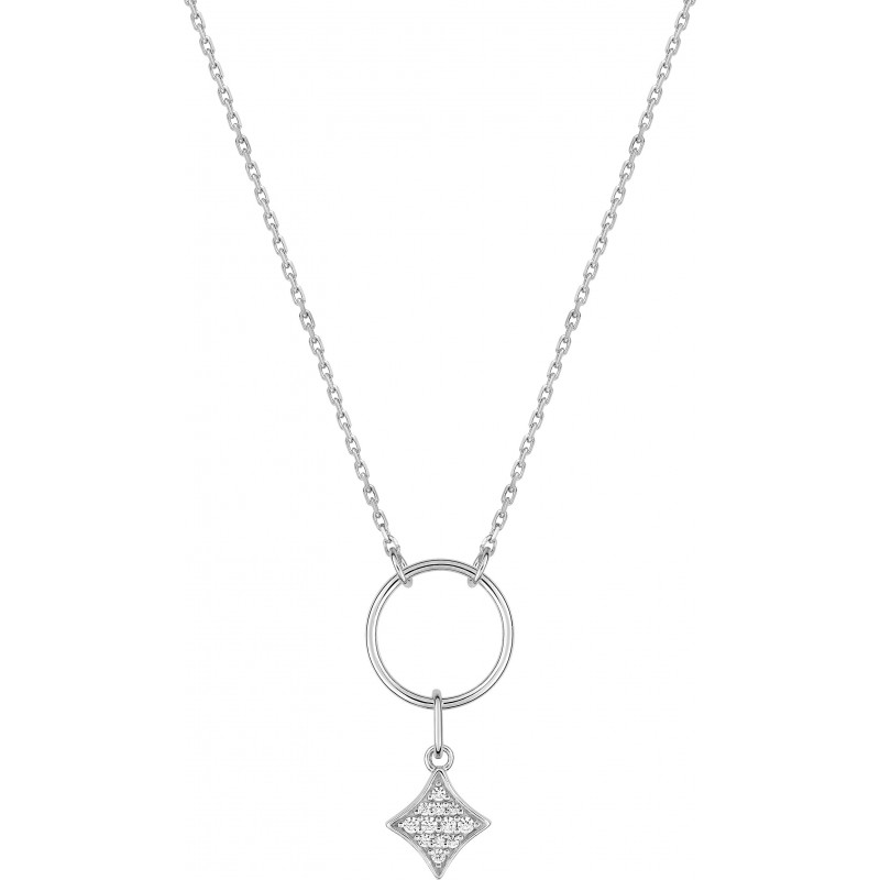 Collier argent rhodié oz