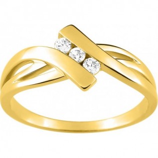 Bague plaqué or + oz