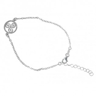 Bracelet argent Triskel