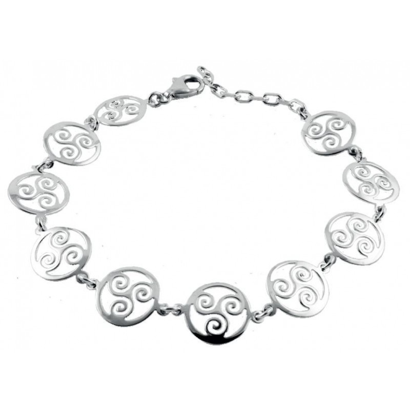 Bracelet argent Triskel