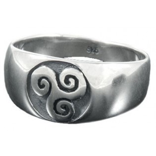 Bague argent Triskel