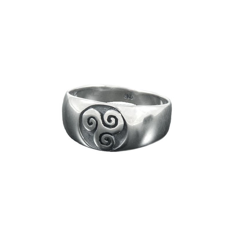 Bague argent Triskel