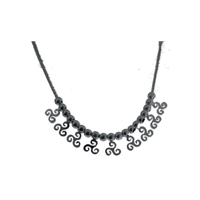 Collier argent Triskel