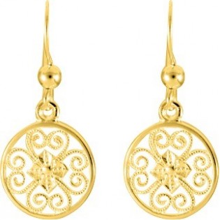 Boucles d'oreilles plaqué or