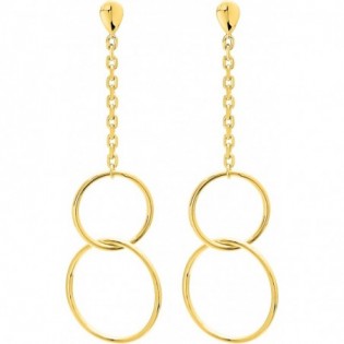 Boucles d'oreilles plaqué or