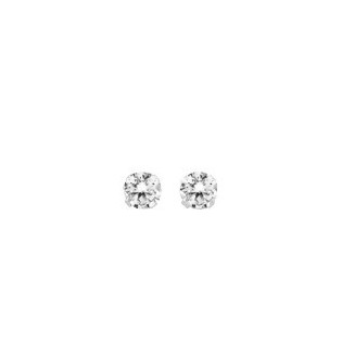 Boucles d'oreilles argent rh. + OZ 3mm