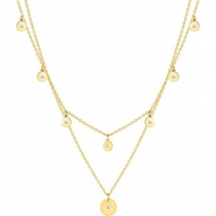 Collier acier + cristal