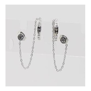 Boucles d'oreilles acier