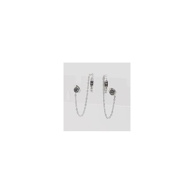 Boucles d'oreilles acier