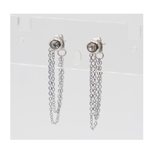 Boucles d'oreilles acier