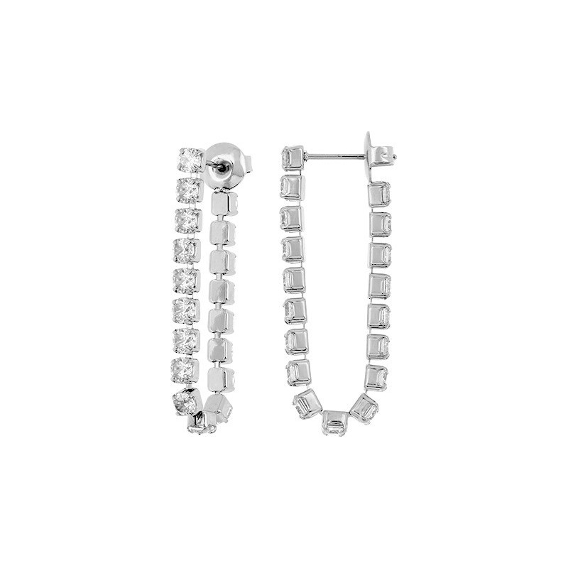 Boucles d'oreilles acier + oz