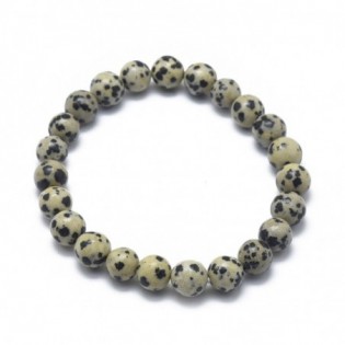 Bracelet jaspe dalmatien