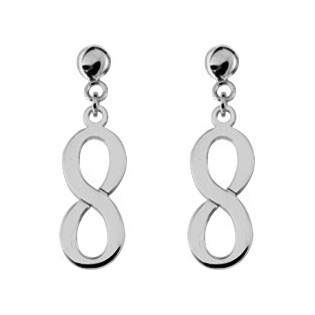 Boucles d'oreilles argent rhodié