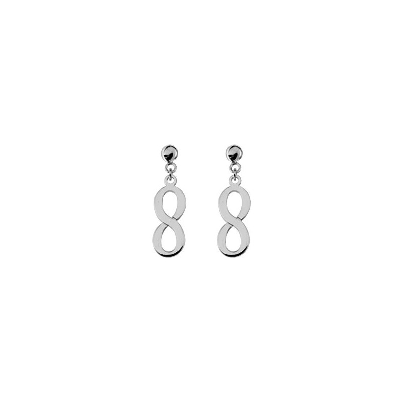 Boucles d'oreilles argent rhodié