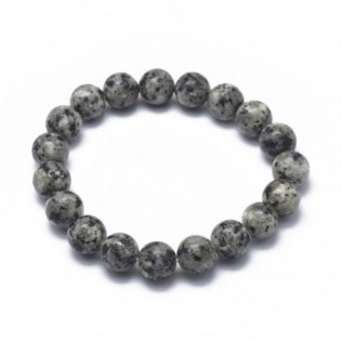 Bracelet jaspe sésame/kiwi