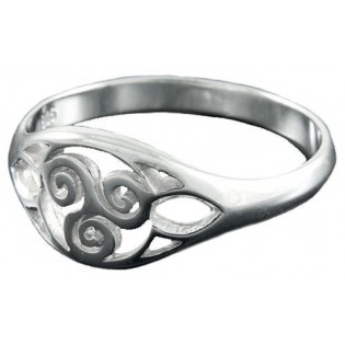 Bague argent Triskel