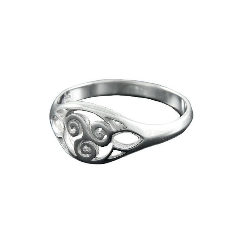 Bague argent Triskel