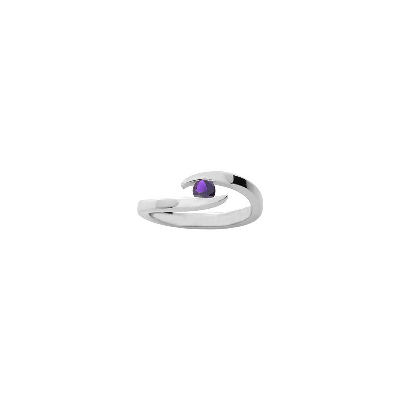 Bague Argent Rhodie Oxydes