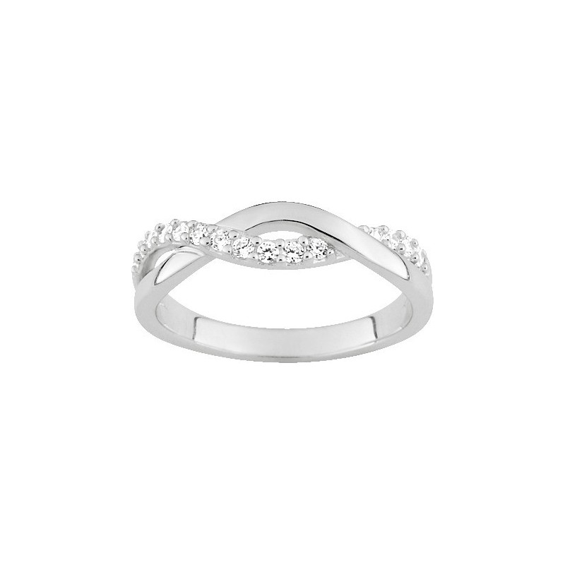 BAGUE OXYDE DE ZIRCONIUM AG925RH