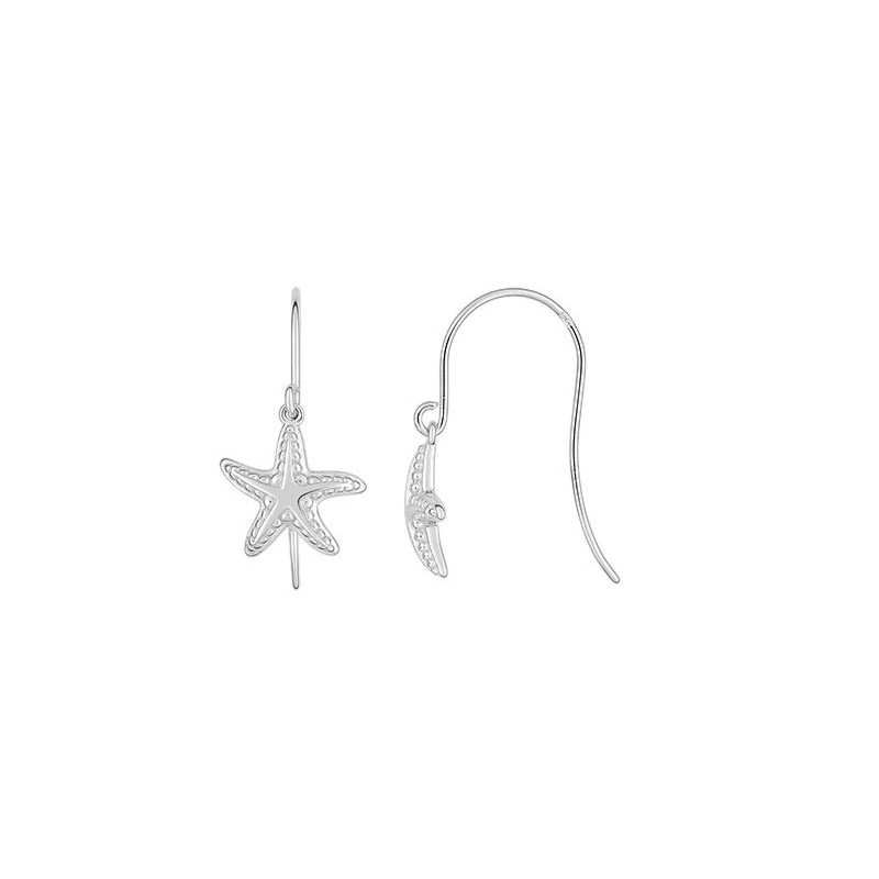 BOUCLES D OREILLES ARGENT RHODIE