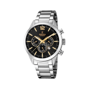 FESTINA HOM CHRONO ACIER FD NO(DO)