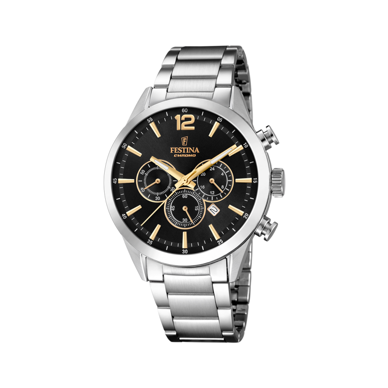 FESTINA HOM CHRONO ACIER FD NO(DO)