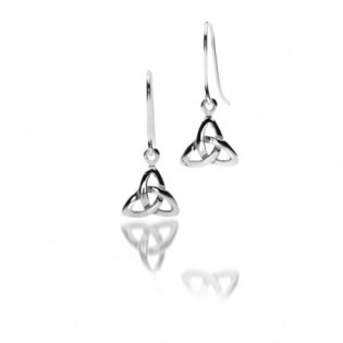 Boucles d'oreilles pendants entrelacs celtiques argent 925/000