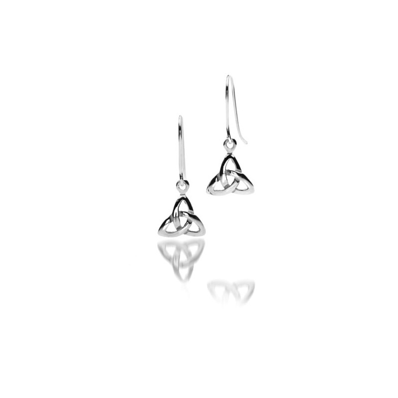 Boucles d'oreilles pendants entrelacs celtiques argent 925/000