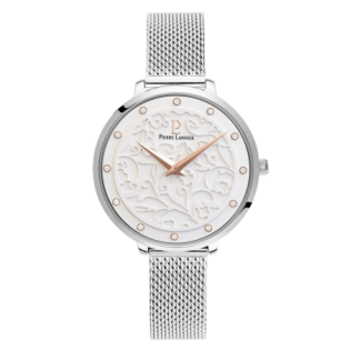 Montre Femme EOLIA Cadran Blanc Bracelet Acier milanais Argenté