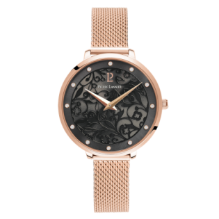 Montre Femme EOLIA Cadran Gris Bracelet Acier milanais Doré rose