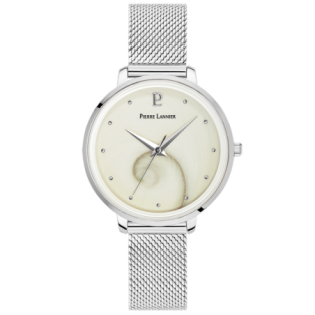 Montre Femme OCEAN Cadran Blanc Bracelet Acier Milanais Argenté